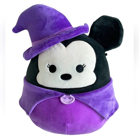 Squishmallows Disney Minnie Mouse Witch Purple 🐭🎀💜Halloween 9" - Picture 1 of 7